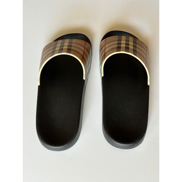 Burberry Vintage Check Archive Beige Slide Sandals 12 US (45 Euro) 8023965 NIB - Picture 3 of 10